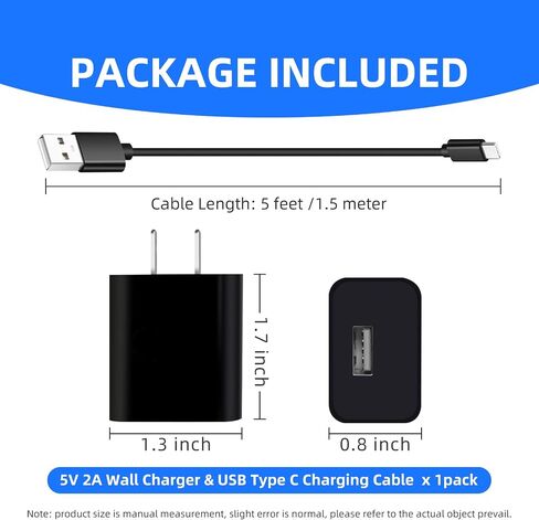 Kids Tablet Android 13 12 11 10 Tablet Charger for Amazon Fire Kids Tablet 7 8 10, Contixo 10 inch Kids K102,Pritom,Veidoo V88 Kids, Vankyo Matrixpad S30 S20 S10 P31 Tablet USB C Charging Cable Cord in Saudi Arabia