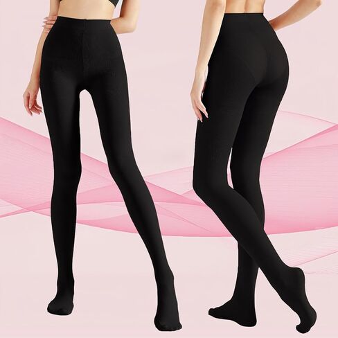 Weziarer Women's Opaque Tights,70D Soft Solid Color Control Tights for Women,High Waist Womens Footed Pantyhose Multicolor in Saudi Arabia