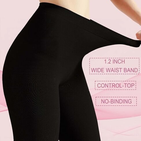Weziarer Women's Opaque Tights,70D Soft Solid Color Control Tights for Women,High Waist Womens Footed Pantyhose Multicolor in Saudi Arabia