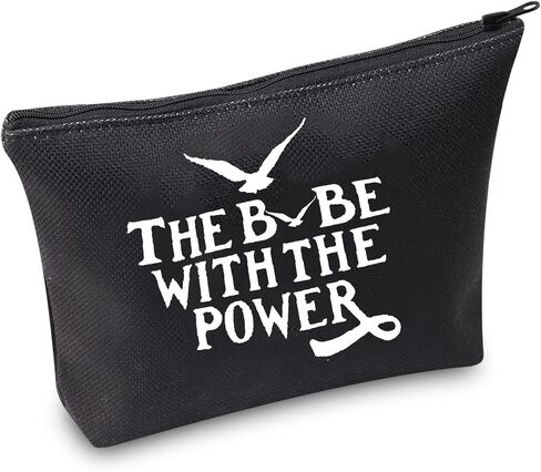 TSOTMO Movie Merchandise Gift THE BABE WITH THE POWER Inspired By Movie Cosmetic Bag For Fans Galentine's Gift Feminist Gift Makeup Bag (Power BLK) in Kuwait
