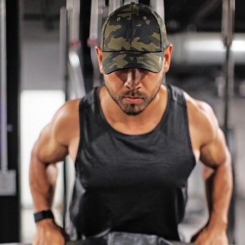 Gym Baseball Hats for Men by King & Fifth | Baseball Hat with Low Profile & Stylish Fabric + Workout Hat + Baseball Caps in Saudi Arabia