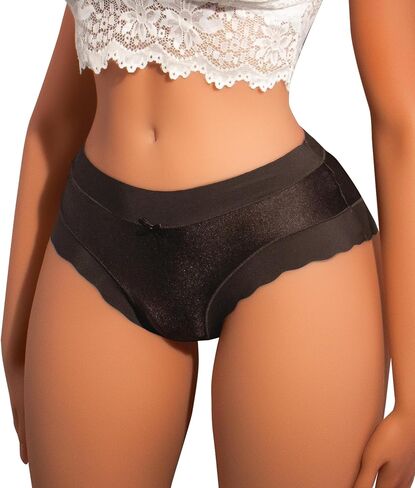 ملخصات HiBluco Women ملخصات الملابس الداخلية Cheeky سراويل داخلية ملساء التغطية الكاملة محبو موسيقى الجاز in Saudi Arabia