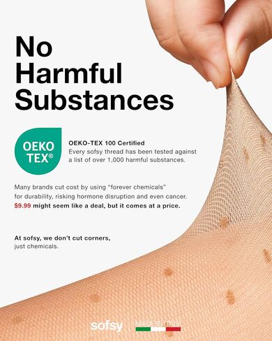 sofsy 100% Oeko-Tex Certified Hosiery – Italian Polka Dot Tights for Women | Ultra Soft 20 Denier Sheer Nylon Stockings in Kuwait