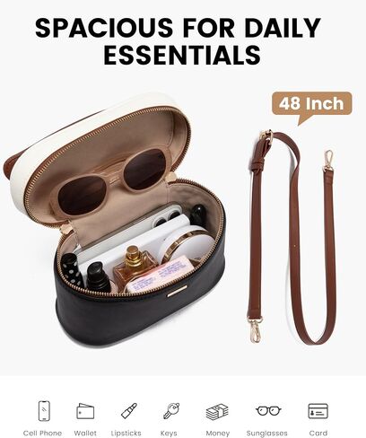 LOVEVOOK Crossbody Bag for Women, Top Handle Shoulder Pouch Purse Small PU Leather Satchel Handbag, Flap Box Bag for Ladies in Saudi Arabia