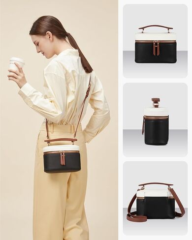 LOVEVOOK Crossbody Bag for Women, Top Handle Shoulder Pouch Purse Small PU Leather Satchel Handbag, Flap Box Bag for Ladies in Saudi Arabia