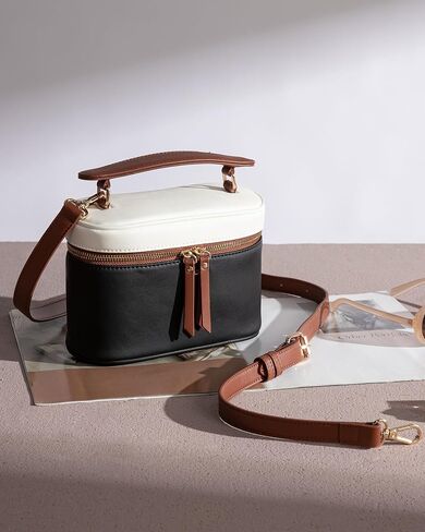 LOVEVOOK Crossbody Bag for Women, Top Handle Shoulder Pouch Purse Small PU Leather Satchel Handbag, Flap Box Bag for Ladies in Saudi Arabia