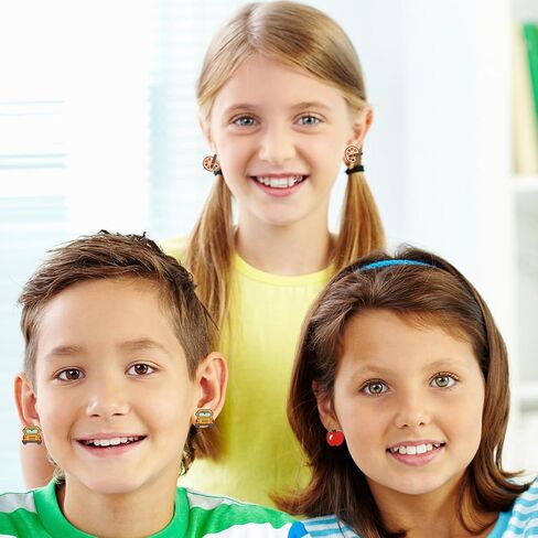 Whaline 8 أزواج مدرس ترصيع School Bus Pencil Pencil Apple Owl Owl Owl Back Back to School Orains Earrings for Women First Day of School Party Jewelry Giftories in Saudi Arabia