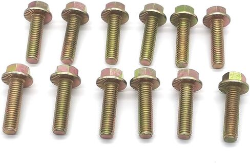 Exhaust Manifold Header Flanged Bolts Corrosion Resistant Hardware Kit FITS for Buick, Cadillac, Chevy, Chrysler, Dodge, Jeep, and More 03413B 11518860 in Saudi Arabia