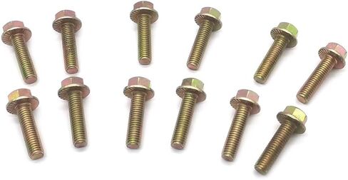 Exhaust Manifold Header Flanged Bolts Corrosion Resistant Hardware Kit FITS for Buick, Cadillac, Chevy, Chrysler, Dodge, Jeep, and More 03413B 11518860 in Saudi Arabia