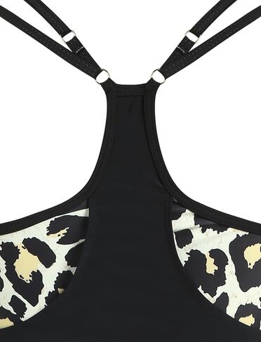 ZAFUL Two Piece Tankini Swimsuit for Women High Waisted Tummy Control Bathing Suit Double Up Tankini Set in Saudi Arabia