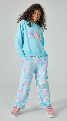 iscream Big Girls Silky Soft Plush Bold Print Fleece Pants - Bake Shop Collection Collection in Kuwait