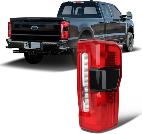 Tail lights Compatible with 2023 2024 2025 Ford F250 F350 Super Duty w/Blind Spot Halogen Type Rear Light Brake Lamp Signal Assembly OE:PC3Z13404B FO2801294(W/Blind Spot, Right Passenger Side) in Saudi Arabia