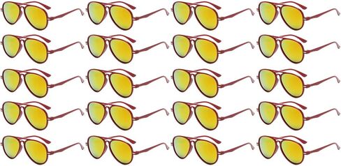 OWL 20 Pack Kids Aviator Sunglasses Bulk UV400 Toddler Aviators Birthday Party Supplies, Beach, Pool Party Favors, Wholesale in Kuwait