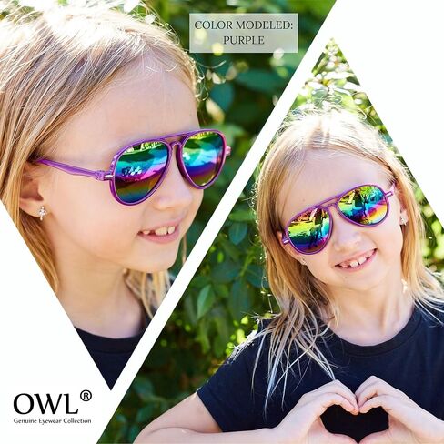 OWL 20 Pack Kids Aviator Sunglasses Bulk UV400 Toddler Aviators Birthday Party Supplies, Beach, Pool Party Favors, Wholesale in Kuwait