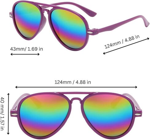 OWL 20 Pack Kids Aviator Sunglasses Bulk UV400 Toddler Aviators Birthday Party Supplies, Beach, Pool Party Favors, Wholesale in Kuwait