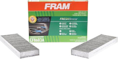 FRAM Fresh Breeze Cabin Air Filter with Arm & Hammer Baking Soda, CF10731 for Select Suzuki Vehicles , white in Saudi Arabia