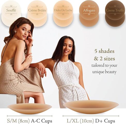 Premium Nipple Covers - Sticky Silicone Nipple Covers Reusable - Nipple Pasties - Adhesive Pasties Nipple Covers in Saudi Arabia