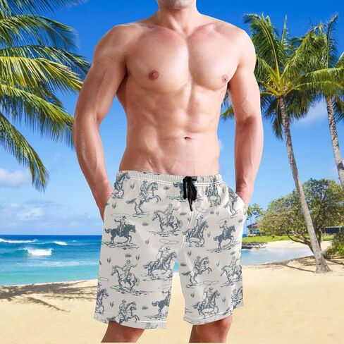 Men's Swim Trunks Board Shorts Quick Dry Swimsuit Swimwear Holiday Party Bathing Suit in Saudi Arabia