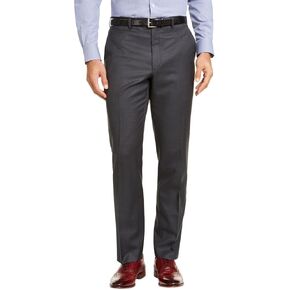 Lauren Ralph Lauren Mens Classic-Fit Wool Dress Pants 58W x 30L Grey