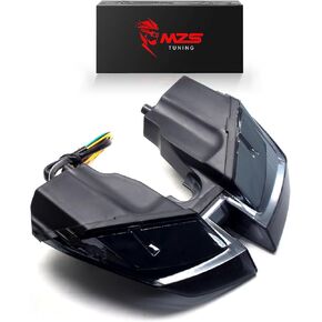 MZS Motorcycle Tail Light LED Integrated Turn Signal Blinker Brake Taillight Accessories Smoke Compatible with Hypermotard 821/SP 2013-2015, Hypermotard 939/SP 2016-2018, Hypermotard 950/SP 2018-2021