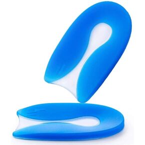 U-Shaped Silicone Heel Cushion,Plantar Fasciitis Pad Designed for Painful Heel and Bone Spur Foot Care,1 Pair (L)