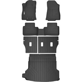 Floor Mats & Cargo Liner for 2025 Subaru Forester,TPE All Weather Protection Slush Floor Liner for 2025 Subaru Forester Accessories(Trunk Mat+Backrest Mat+Floor Mat)