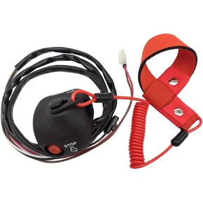 M Mati Handlebar Start Stop Stop Switch Box Aassy & Safety Lanyard لـ Yamaha Waverunner 1100 FX1100 Waverunner 1000 FX1000 Waverunner 1800 FX1800/FY1800 F1S-68310-01-00
