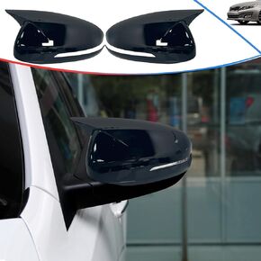Side Mirror Cover, for Kia K5/Optima 2021 2022 2023 2024 2025, Bright Black Side Rear Mirror Covers Body Kit Accessories for Cars