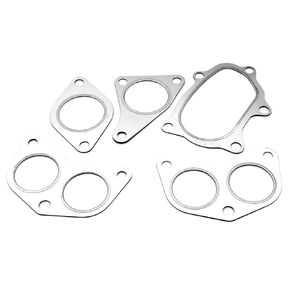 5Pcs Exhaust Manifold Gasket Kit Up&Down Compatible for Subaru Turbo Legacy 91-94, Legacy GT 05-12, Baja 04-06, WRX STi 02-19, Forester XT 04-14, Outback XT 05-09, Impreza WRX 02-14 14038AA000