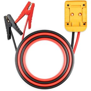Jumper Cables Compatible With De.Walt 20v Batteries, Car Battery Jump Starter, 8 Gauge Auto Booster Cable