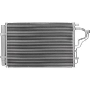 SCITOO 4519 Air Conditioning A/C Condenser Compatible for 2014-2016 for Hyundai for Elantra 1.8L 2.0L 2016-2017 for Hyundai for Elantra GT 2.0L 2015-2016 for Kia for Forte 1.8L Forte Koup 2.0L
