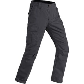 Mens Cargo Work Pants Ripstop Water Resistant Outdoor Tactical Utility Pants with 7 Pockets Hiking Construction Pants