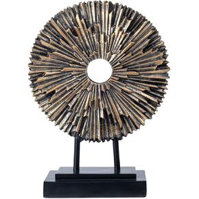 تمثال مستدير المطبخ Homedecor ، زينة النحت الزخرفية الحديثة لمطاولة قهوة غرفة المعيشة ، رف ديكور المكتب ، تزيين المنضدة المركزية (الأزرق)