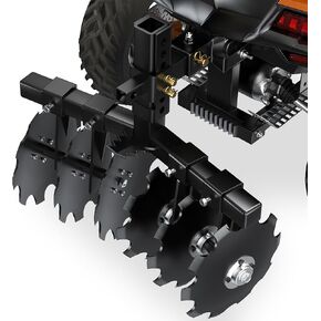 AutoSaver88 28 "محراث القرص الثقيل مع المتلقي Universal 2" للجرار ، ATV ، UTV ، اسحب خلف الحارقة من أجل التزامن ، والزراعة والحصاد ، الأسود