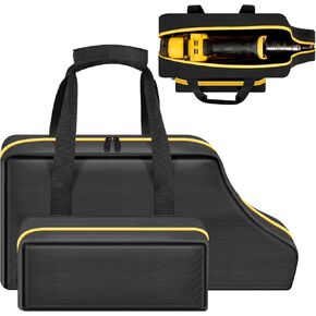 Case Compatible with Dewalt DCGG571M1/ DCGG571B 20V Max Grease Gun kit, Bare Tool Portable Carrying Storage Organizer with Accessories Pocket (Bag Only)