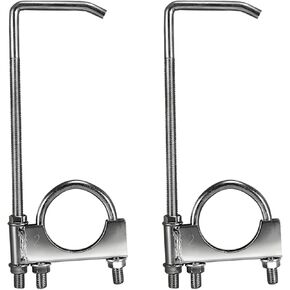 2-1/2" Universal Clamp On Exhaust Hanger 2.5" Exhaust Clamp With Hanger Rear Muffler Hanger for Car Truck,2pcs