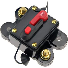 قاطع الدائرة 150AMP 50A-300A مع إعادة تعيين نظام الصمامات الشمسية للمنزل اليدوي لصوت السيارات وحماية AMPS 12V-48V DC RESET VUSE RELEDRE