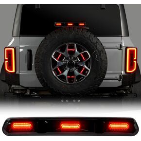 LED بديل لضوء الفرامل الثالث لفورد Bronco 2021 2022 2023 ، مصباح فرامل فرامل التثبيت المرتفع على طراز Raptor (غير مناسب لـ Ford Bronco Raptor)
