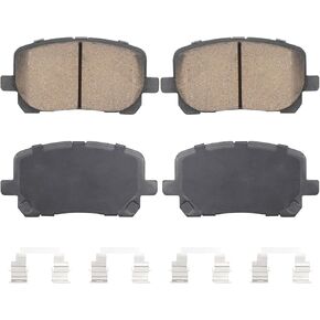 Front Semi-Metal Brake Pads Set for Pontiac Vibe 2003-2008, for Toyota Corolla 2003-2008, Matrix 2003-2008 (Except 2007-2008 XRS Model), 4PCS