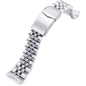 MiLTAT 22mm Angus-J Louis Watch Band compatible with Orient Triton, Brushed V-Clasp