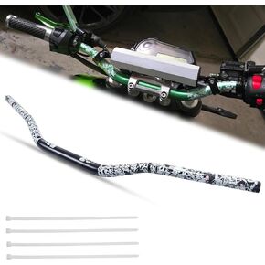 Universal 28mm 1/1/8 "شريط مقبض لـ CRF KLX KX LTR TRX SX SXF EXC XCW MOTOCROSS PIT DIRT BIKE SCOOTER ATV Quad Bike Grizzly Hawk 250 (Black)