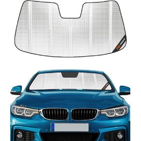 Windshield Sun Shade for BMW iX 2022-2025. Reflective Aluminum Film Front Window Sunshade - BLAZBLOCK