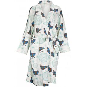 Cat & Dogma 100 ٪ Gots Retton Organic Cotton Robe ، مقاس واحد يناسب أكثر ، صالة ، كل يوم ، غير رسمي ، حمام