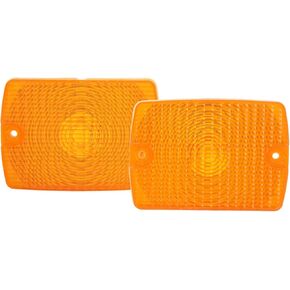 Acouto Parking Light Lens,Front Turn Light Lens 56001378 Light for Wrangler YJ 1987‑1995(Yellow)