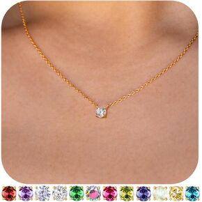 قلادة Moodear Gold Lariat للنساء - سلسلة طويلة أنيقة مطلية بالذهب عيار 14 قيراط/فضية، قلادات متدلية بطبقات، قلادة عصرية على شكل حرف Y من الزركونيا المكعبة لها