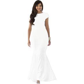 كوه كوه المرأة الطويلة غلاف الأكمام الأنيقة مثيرة كوكتيل المساء فستان ماكسي in Kuwait