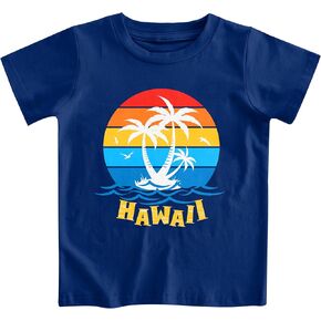 Funnycokid Toddler Boys Shirts Graphic T-Shirt Kids Short Sleeve Tees 2-6 Years