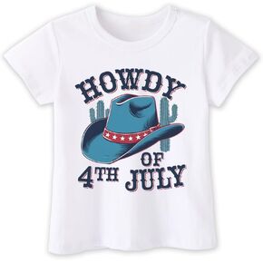 Funny 4th of July Shirts for Kids - Boys Girls Patriotic USA Red White and Blue T-Shirt 2-8 Years in Kuwait