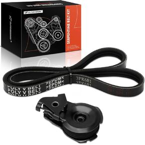 A-Premium Engine Serpentine Belt Drive Kit Compatible with Ford, Mazda & Mercury Cars - Escape 2001-2004, Contour 1995-2000, Taurus, Mystique, Sable, MPV, Tribute, Cougar, Mystique - 2.5L 3.0L