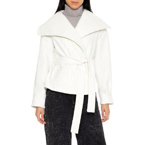 Forever 21 Women's Brushed Tie-Waist Wrap Coat